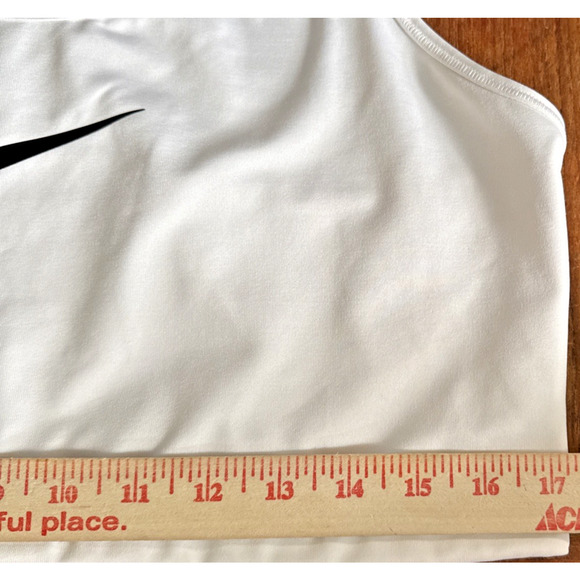 Nike Dri-FIT Sports Bra 2XL White Women's Athletic Fitness Workout Running - Picture 6 of 10